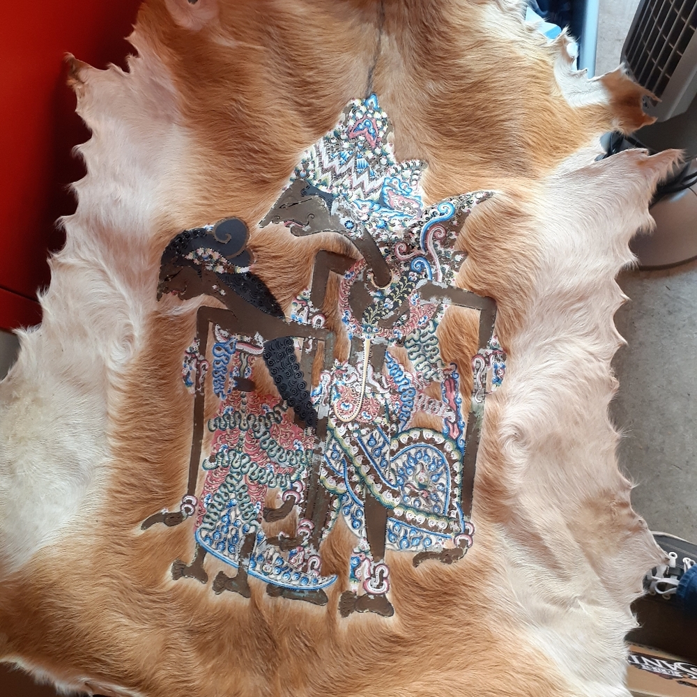 African Women Painted on Animal Fur/Hide